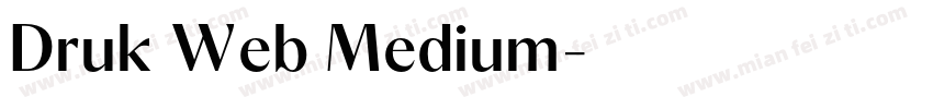Druk Web Medium字体转换